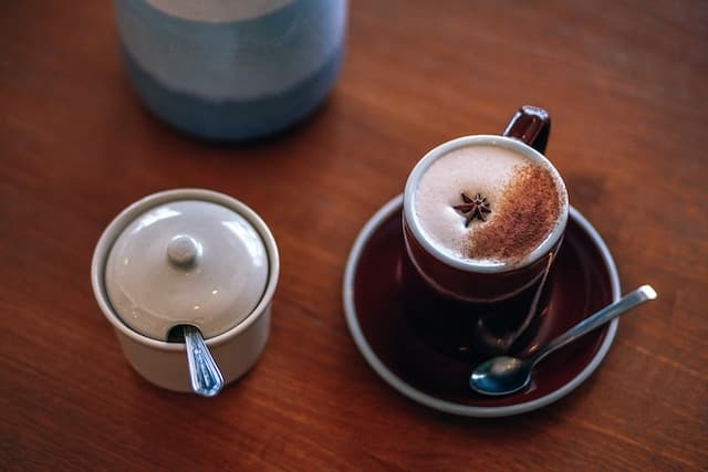 Chai tea on the table